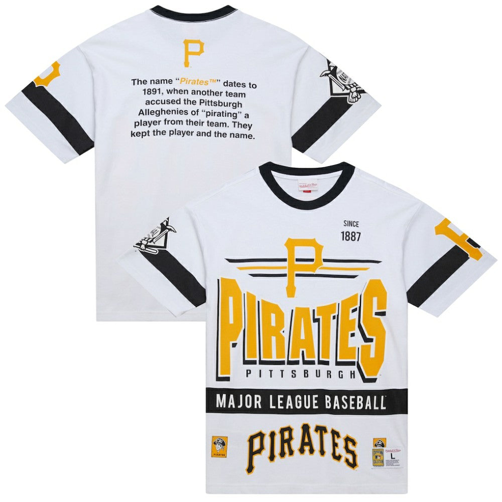 Pittsburgh Pirates Mitchell & Ness Cooperstown Collection Team Origins Premium T-Shirt - MLB