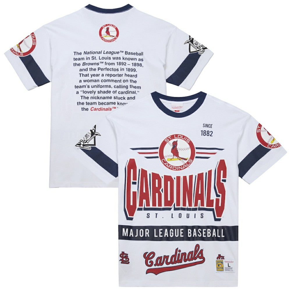 St. Louis Cardinals Mitchell & Ness Cooperstown Collection Team Origins Premium T-Shirt - MLB