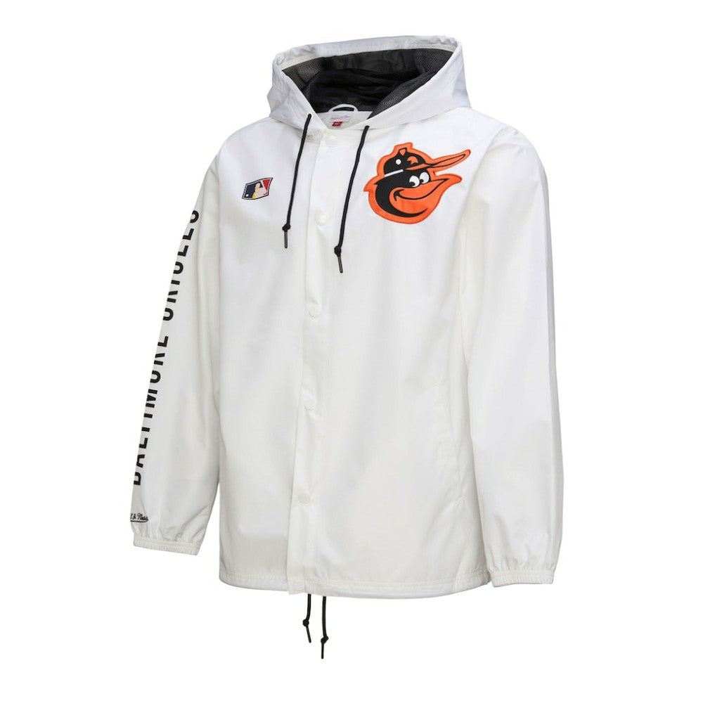 Baltimore Orioles Mitchell & Ness Vintage Full-Snap Hooded Coaches Jacket - MLB