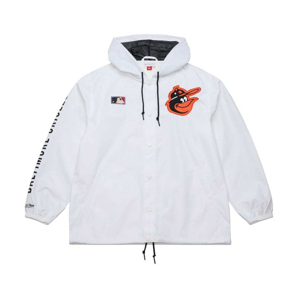 Baltimore Orioles Mitchell & Ness Vintage Full-Snap Hooded Coaches Jacket - MLB