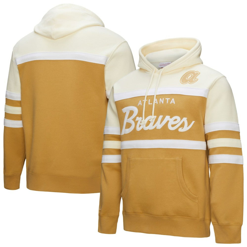 Atlanta Braves Mitchell & Ness Head Coach Pullover Hoodie - MLB