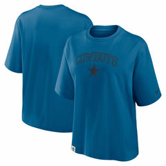 Dallas Cowboys Women's Glory Arch Boxy T-Shirt Blue | Nike for Sale