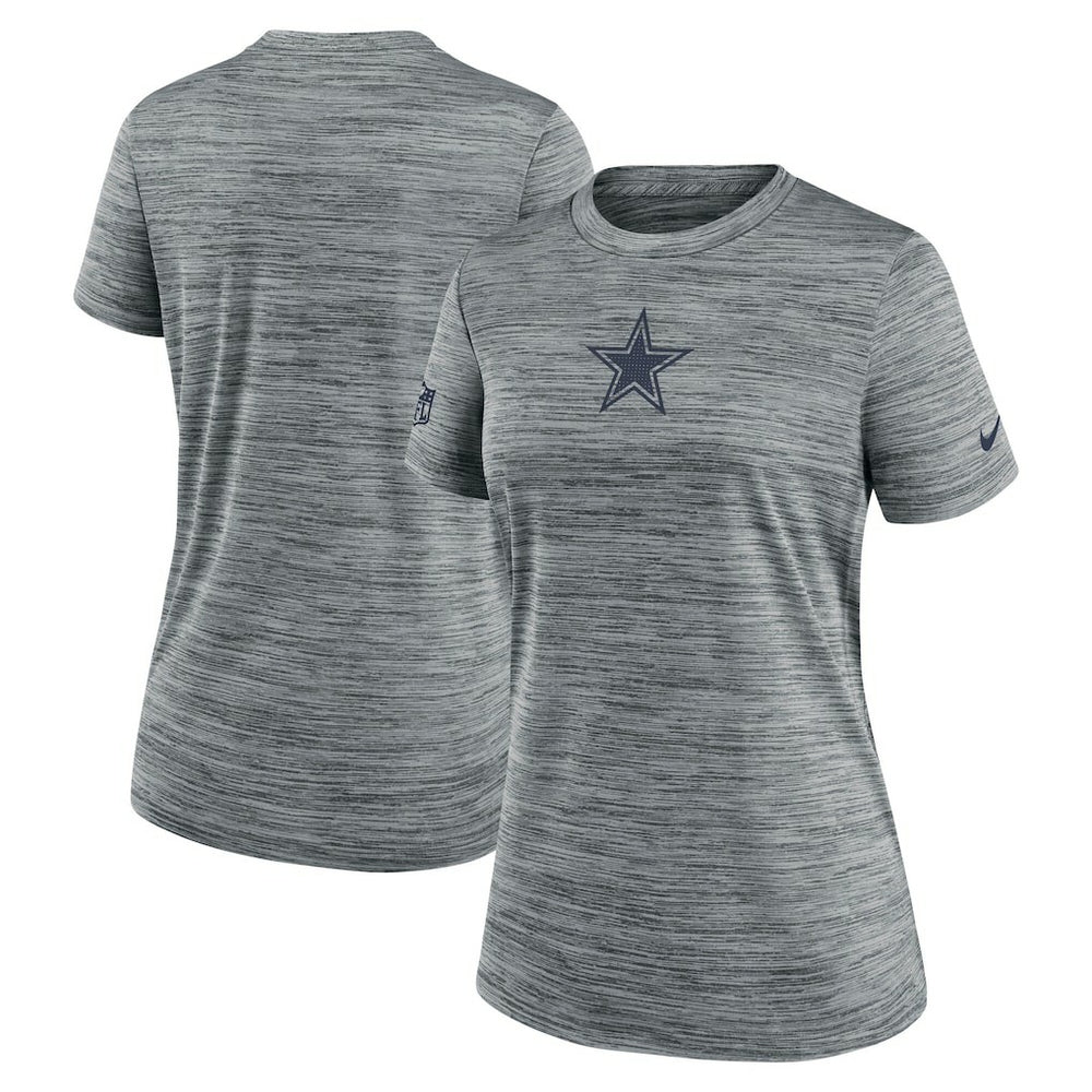 Dallas Cowboys Women's Sideline Velocity Dri-FIT T-Shirt Gray | Nike for Sale