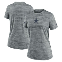 Dallas Cowboys Women's Sideline Velocity Dri-FIT T-Shirt Gray | Nike for Sale