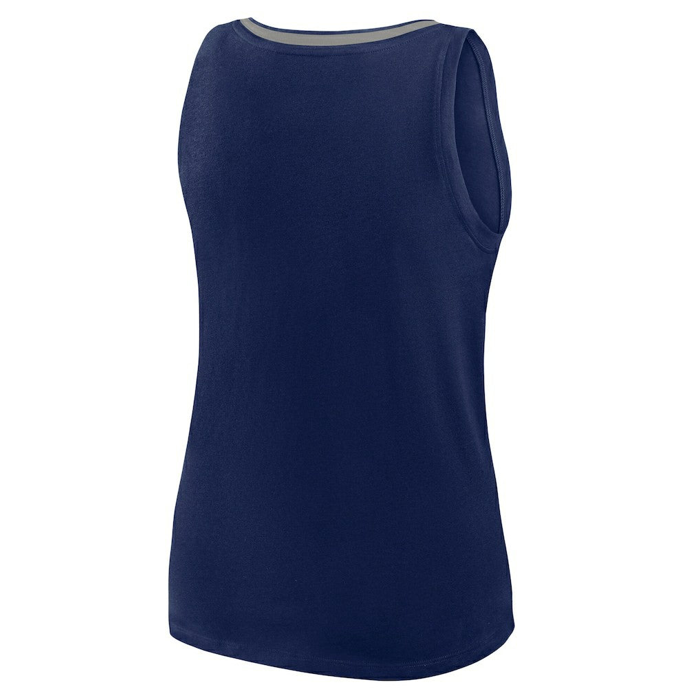 Dallas Cowboys Logo Athletic Women's Stellar Win V-Neck Tank Top Navy | NFL