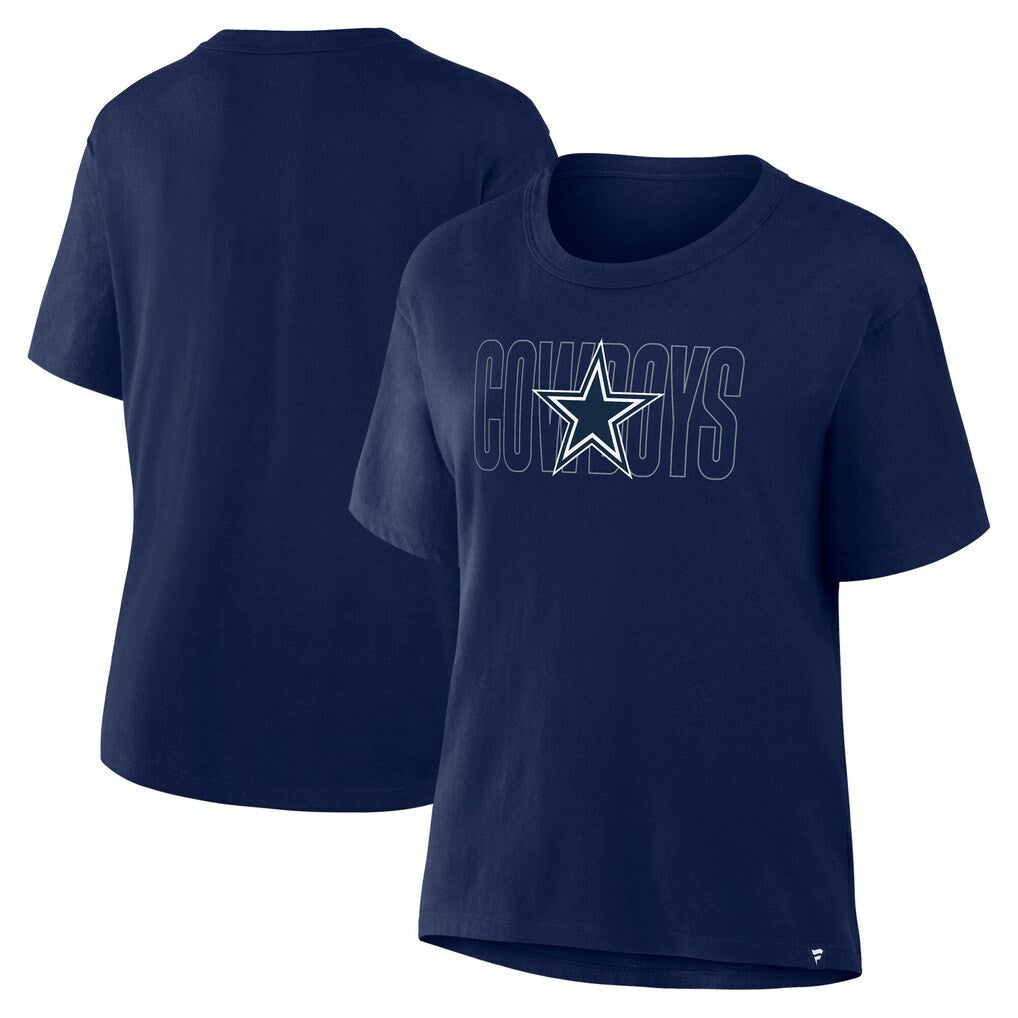 Dallas Cowboys Women's Line Em Up T-Shirt Navy | Fanatics