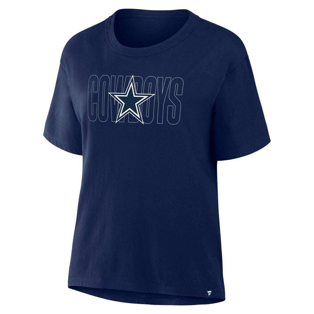 Dallas Cowboys Women's Line Em Up T-Shirt Navy | Fanatics