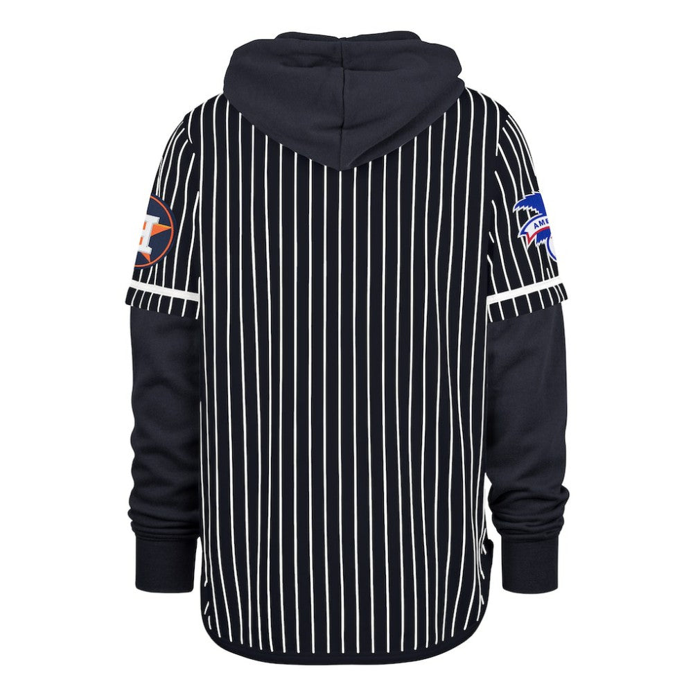 Houston Astros '47 Pinstripe Double Header Pullover Hoodie - MLB