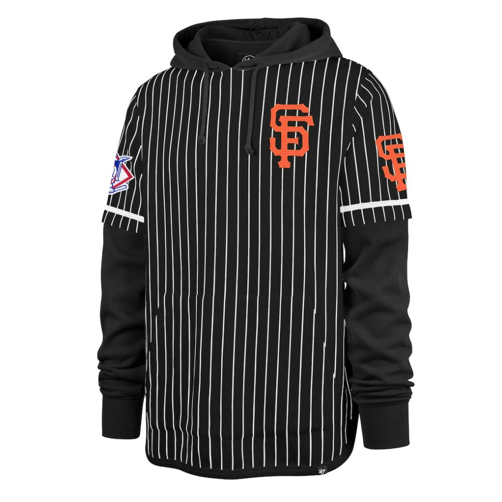 San Francisco Giants '47 Pinstripe Double Header Pullover Hoodie - MLB
