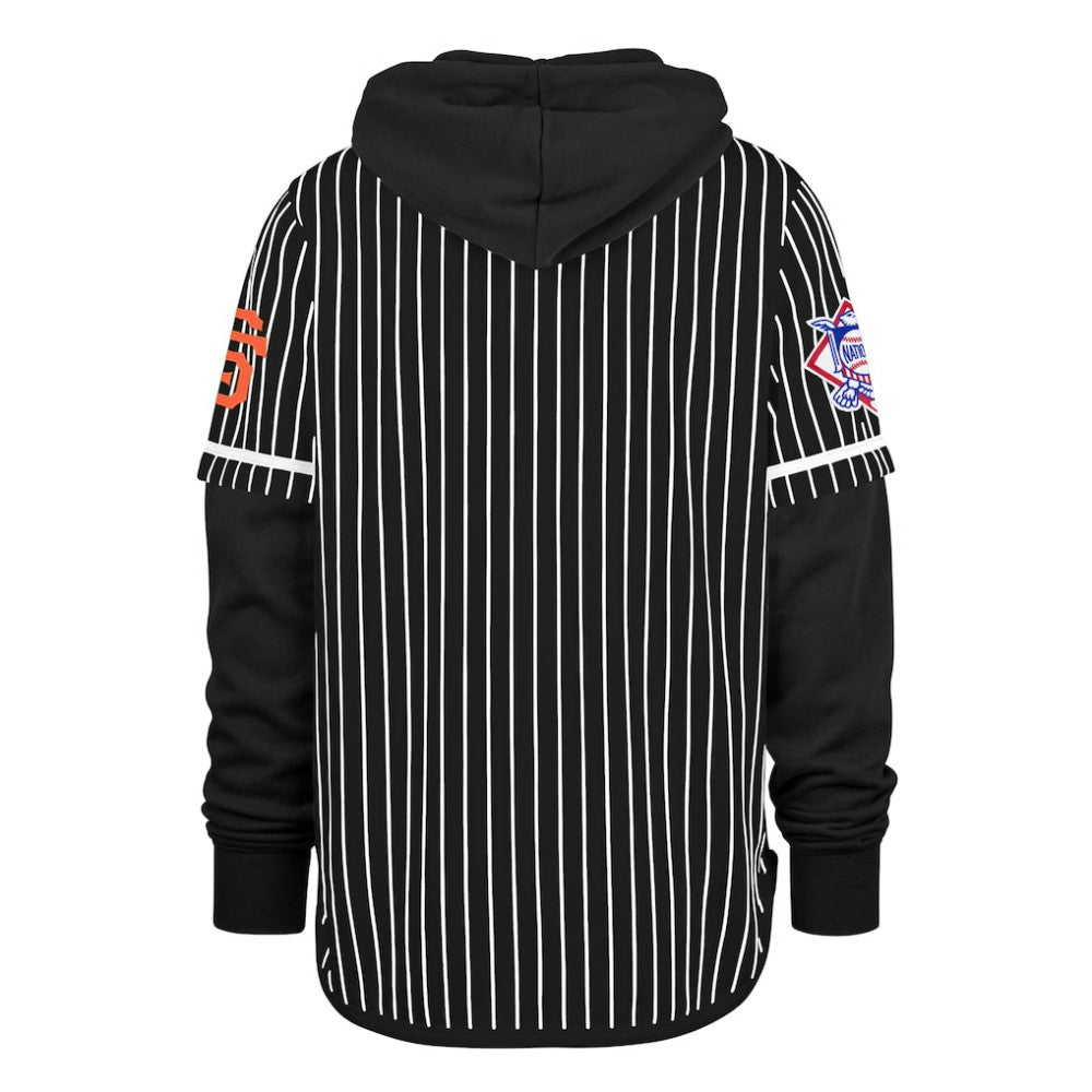 San Francisco Giants '47 Pinstripe Double Header Pullover Hoodie - MLB