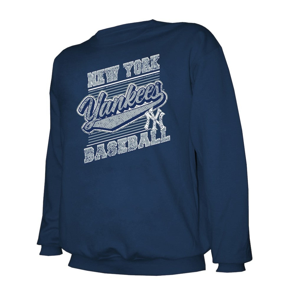 New York Yankees Stitches Lightweight Crew Sweatshirt - MLB