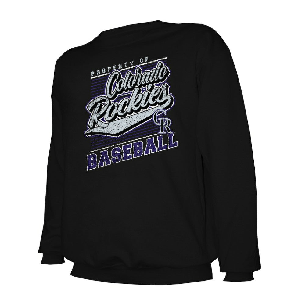 Colorado Rockies Stitches Lightweight Crew Sweatshirt - MLB