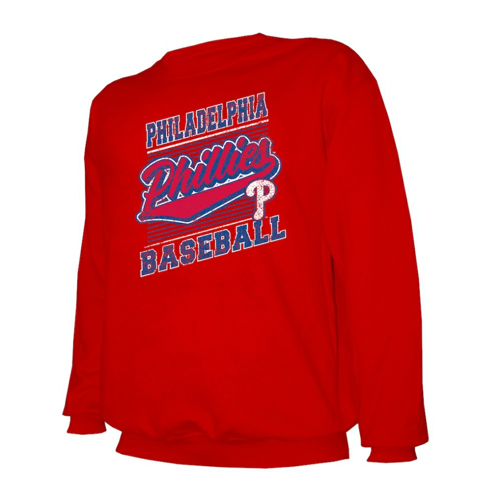 Philadelphia Phillies Stitches Lightweight Crew Sweatshirt - MLB