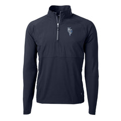 Kansas City Royals Cutter & Buck Adapt Eco Knit Hybrid Recycled Quarter-Zip Pullover Top - MLB