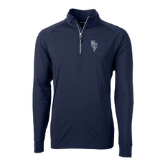 Kansas City Royals Cutter & Buck Adapt Eco Knit Stretch Recycled Quarter-Zip Pullover Top - MLB
