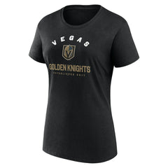 Vegas Golden Knights Logo Athletic Women's Unrivaled T-Shirt - Black - NHL