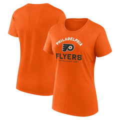 Philadelphia Flyers Logo Athletic Women's Unrivaled T-Shirt - Orange - NHL