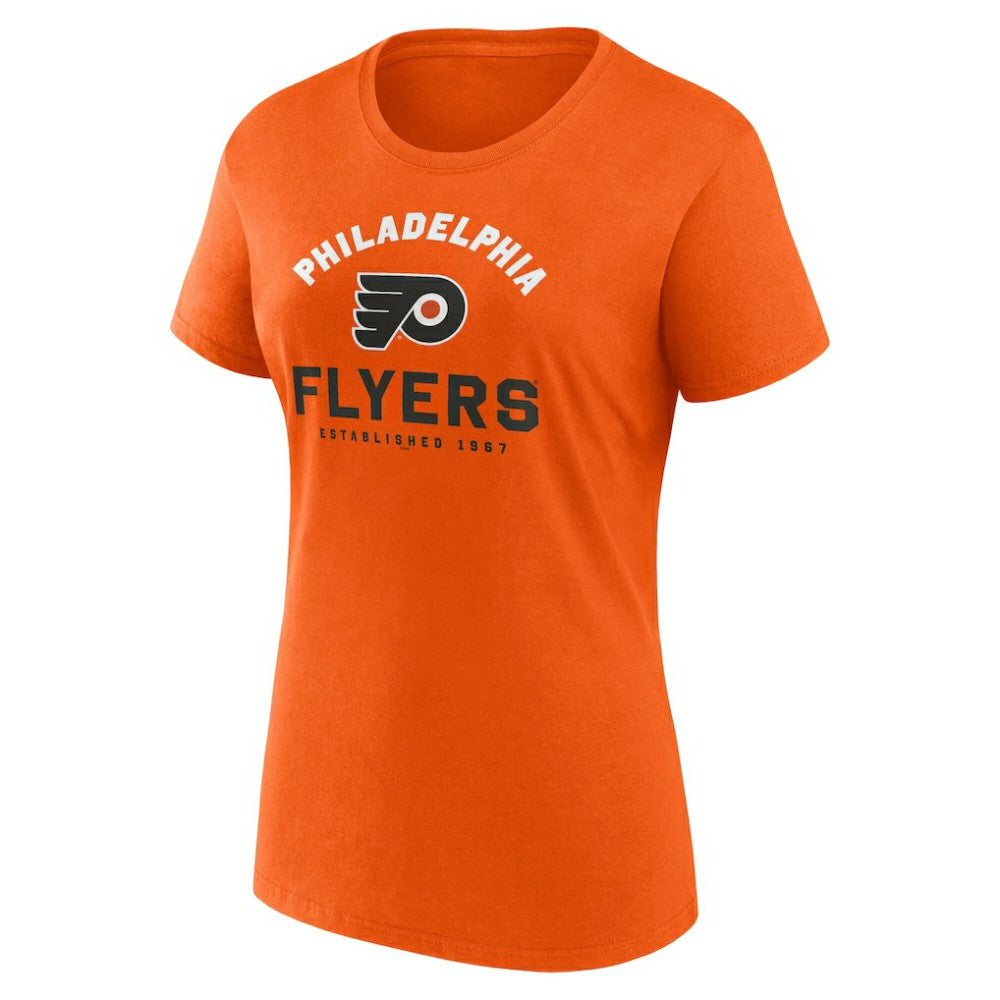Philadelphia Flyers Logo Athletic Women's Unrivaled T-Shirt - Orange - NHL