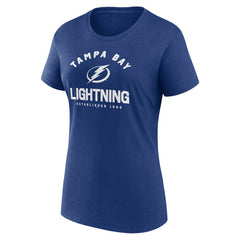 Tampa Bay Lightning Logo Athletic Women's Unrivaled T-Shirt - Blue - NHL