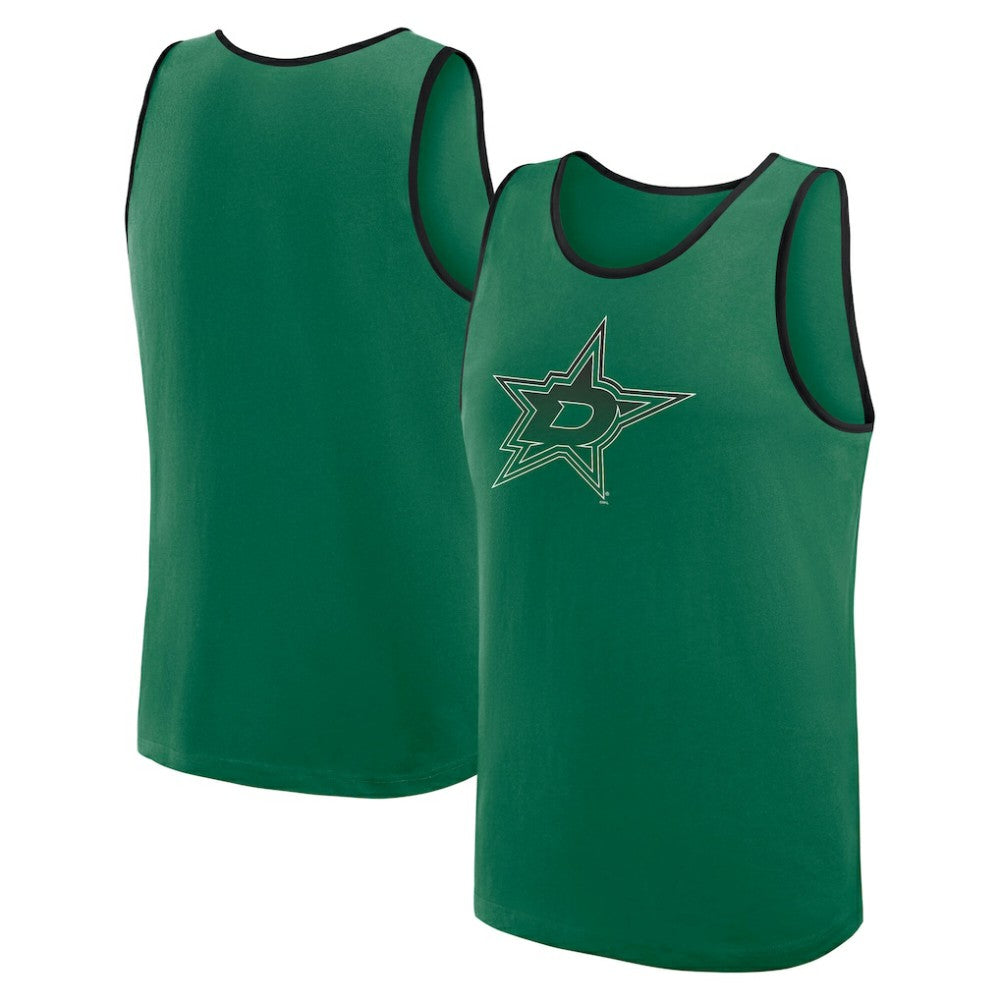 Dallas Stars Logo Athletic Unmatched Success Tank Top - Kelly Green - NHL