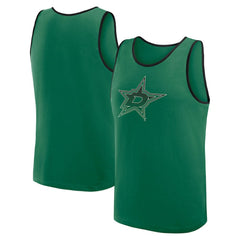 Dallas Stars Logo Athletic Unmatched Success Tank Top - Kelly Green - NHL