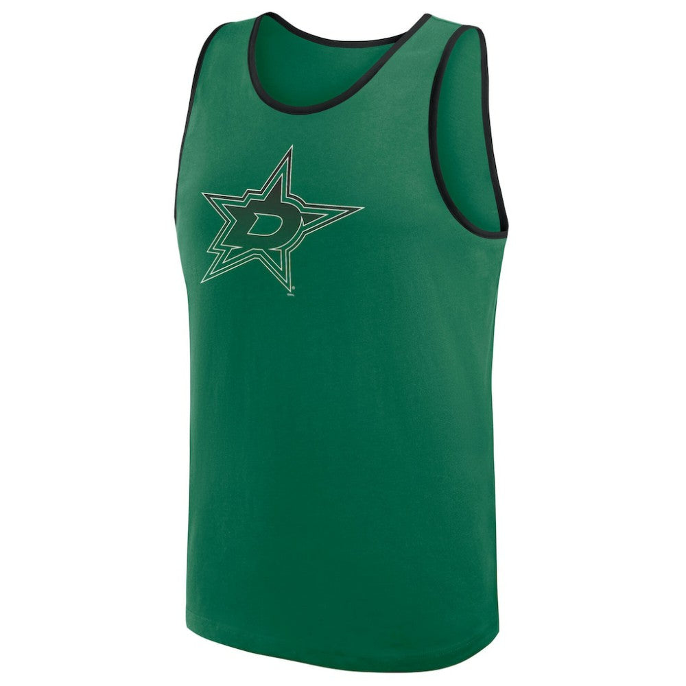 Dallas Stars Logo Athletic Unmatched Success Tank Top - Kelly Green - NHL