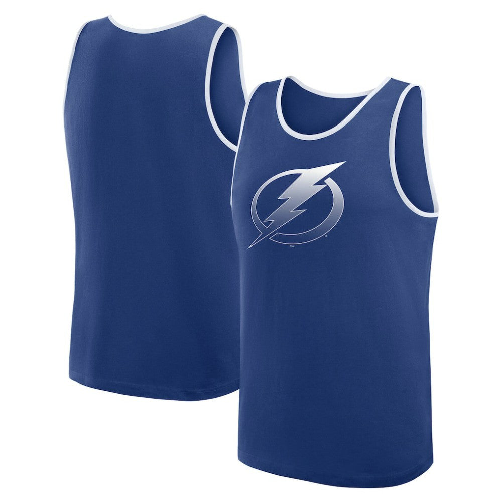 Tampa Bay Lightning Logo Athletic Unmatched Success Tank Top - Blue - NHL