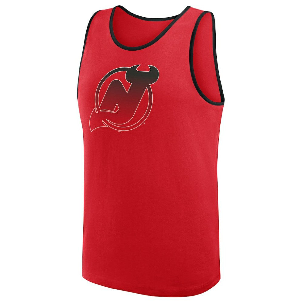 New Jersey Devils Logo Athletic Unmatched Success Tank Top - Red - NHL