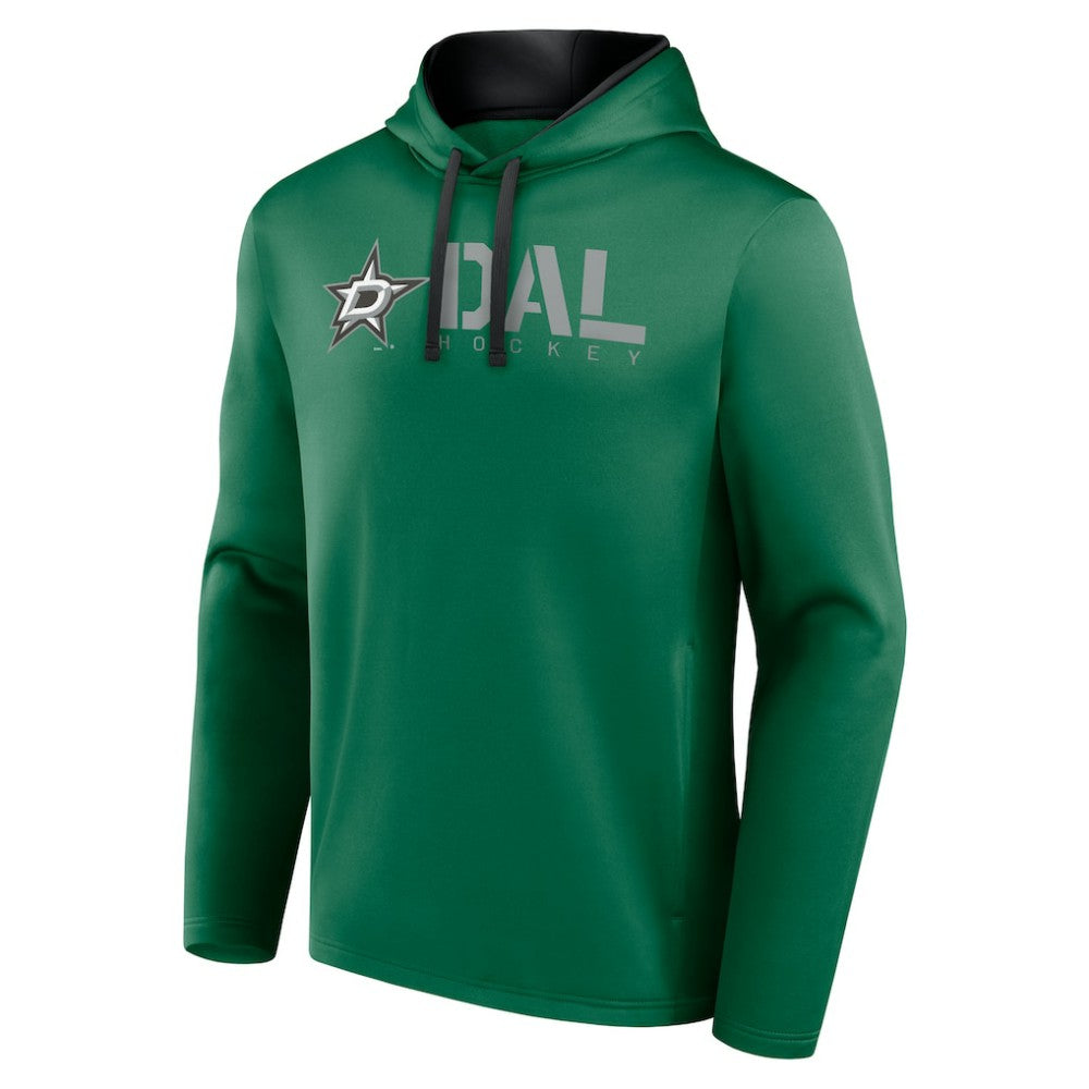 Dallas Stars Logo Athletic Head Start Pullover Hoodie - Kelly Green - NHL