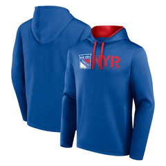 New York Rangers Logo Athletic Head Start Pullover Hoodie - Blue - NHL