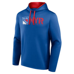 New York Rangers Logo Athletic Head Start Pullover Hoodie - Blue - NHL