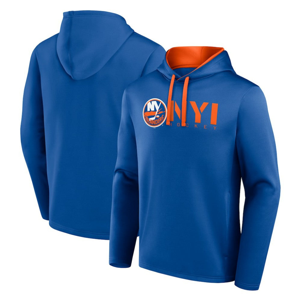 New York Islanders Logo Athletic Head Start Pullover Hoodie - Royal - NHL
