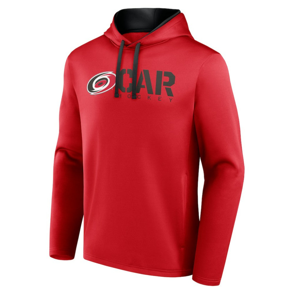 Carolina Hurricanes Logo Athletic Head Start Pullover Hoodie - Red - NHL
