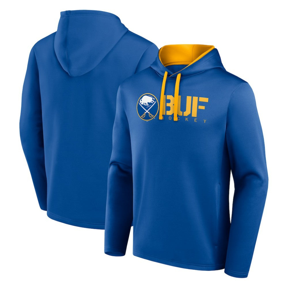 Buffalo Sabres Logo Athletic Head Start Pullover Hoodie - Royal - NHL