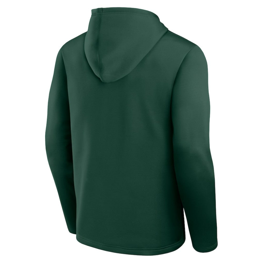 Minnesota Wild Logo Athletic Head Start Pullover Hoodie - Green - NHL