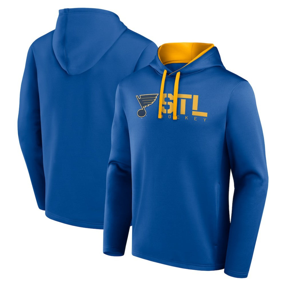 St. Louis Blues Logo Athletic Head Start Pullover Hoodie - Blue - NHL