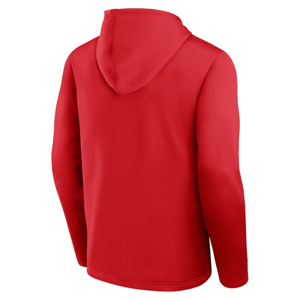 Chicago Blackhawks Logo Athletic Head Start Pullover Hoodie - Red - NHL