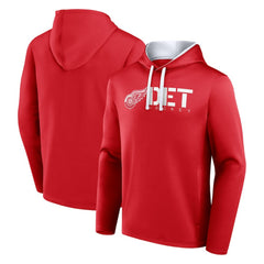 Detroit Red Wings Logo Athletic Head Start Pullover Hoodie - Red - NHL