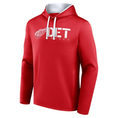 Detroit Red Wings Logo Athletic Head Start Pullover Hoodie - Red - NHL