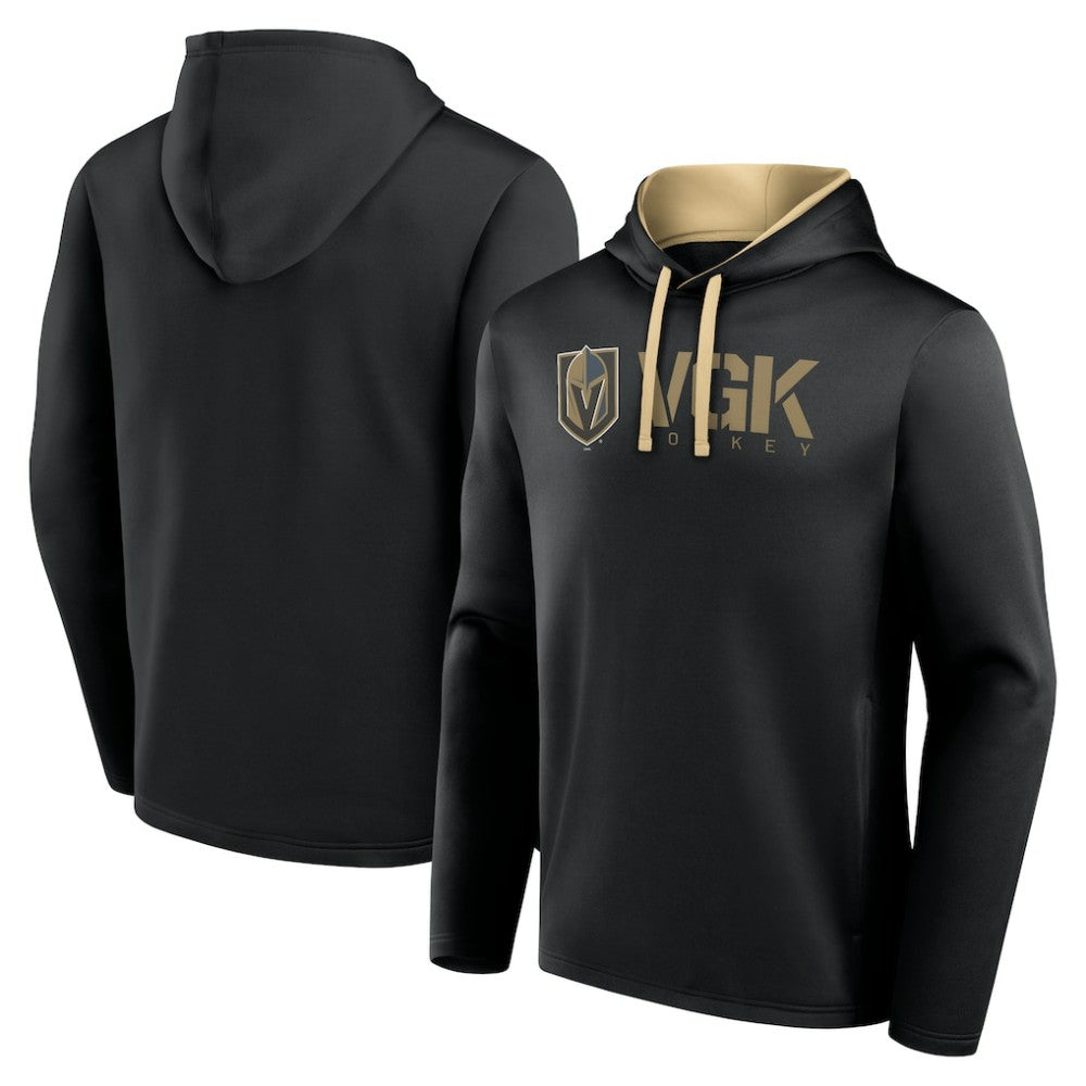 Vegas Golden Knights Logo Athletic Head Start Pullover Hoodie - Black - NHL