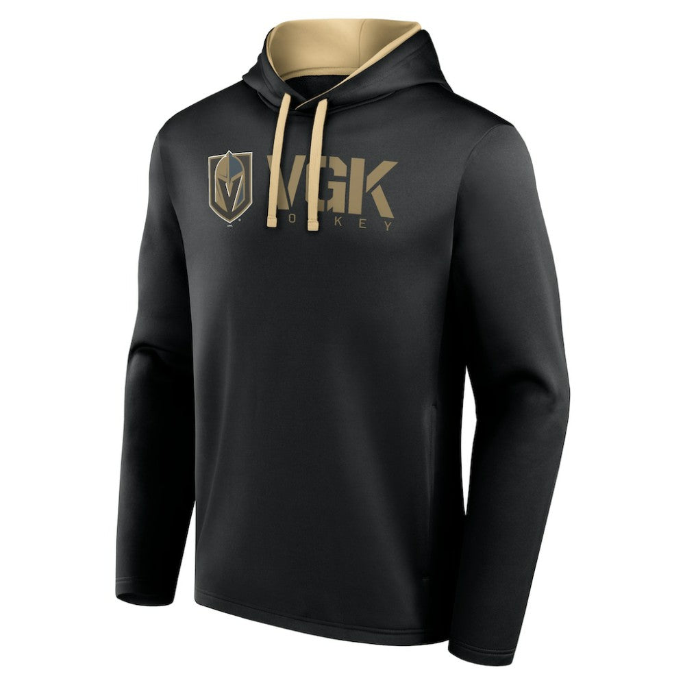 Vegas Golden Knights Logo Athletic Head Start Pullover Hoodie - Black - NHL