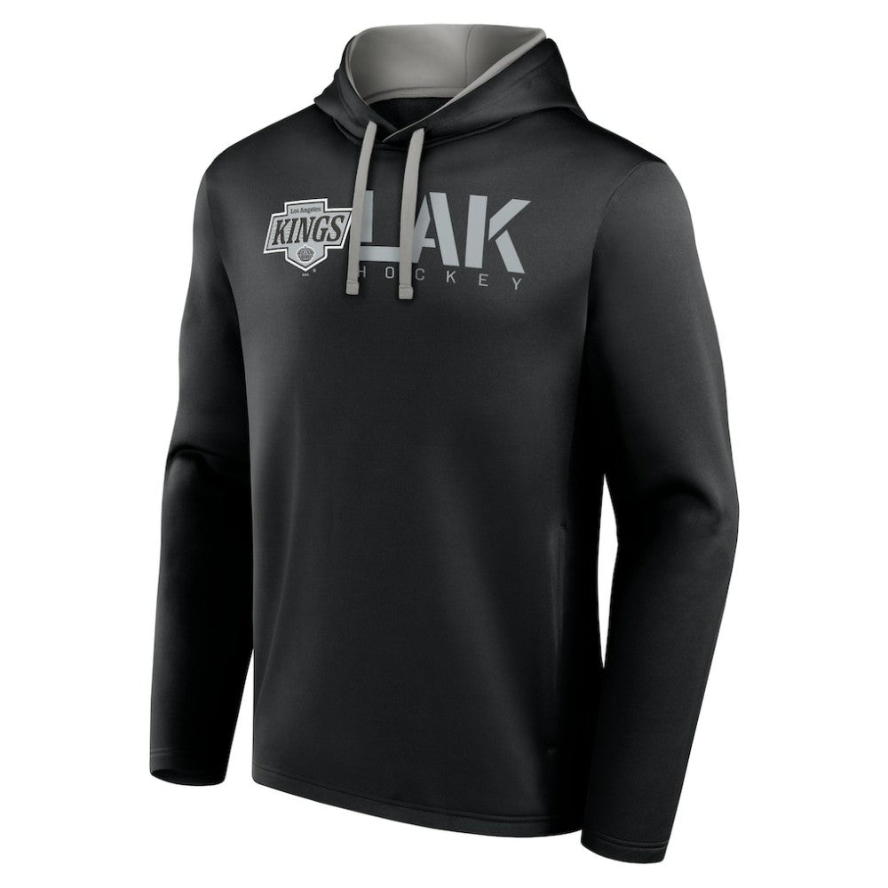 Los Angeles Kings Logo Athletic Head Start Pullover Hoodie - Black - NHL