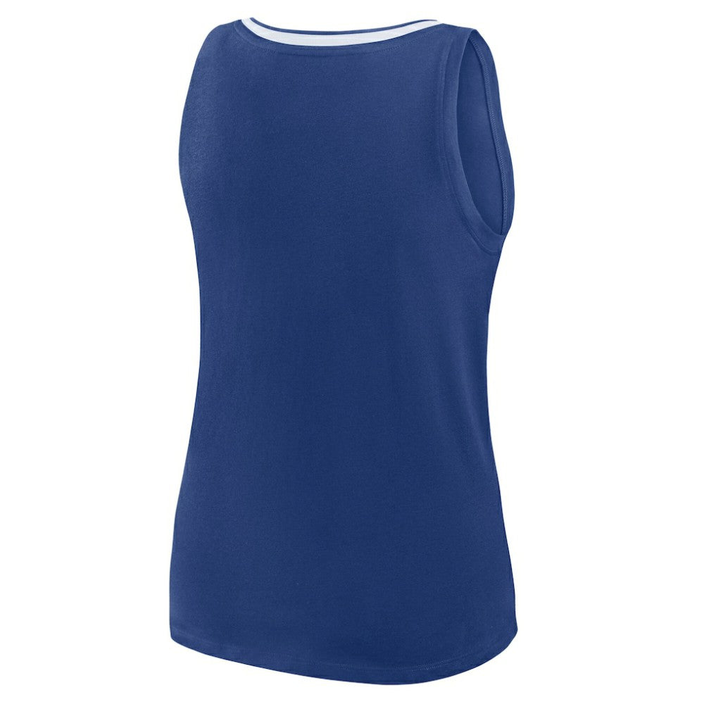 Tampa Bay Lightning Logo Athletic Women's Stellar Win V-Neck Tank Top - Blue - NHL