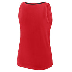 New Jersey Devils Logo Athletic Women's Stellar Win V-Neck Tank Top - Red - NHL