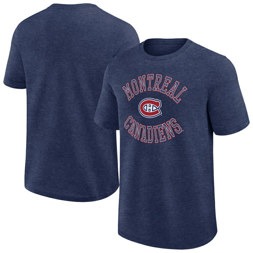 Montreal Canadiens Logo Athletic Success T-Shirt - Heather Navy - NHL