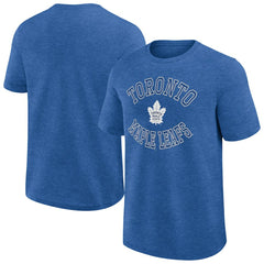 Toronto Maple Leafs Logo Athletic Success T-Shirt - Heather Blue - NHL