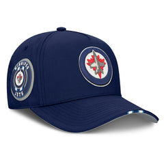 Winnipeg Jets Fanatics 2025 NHL Draft Authentic Pro On-Stage Podium A-Frame Adjustable Hat - Navy - NHL