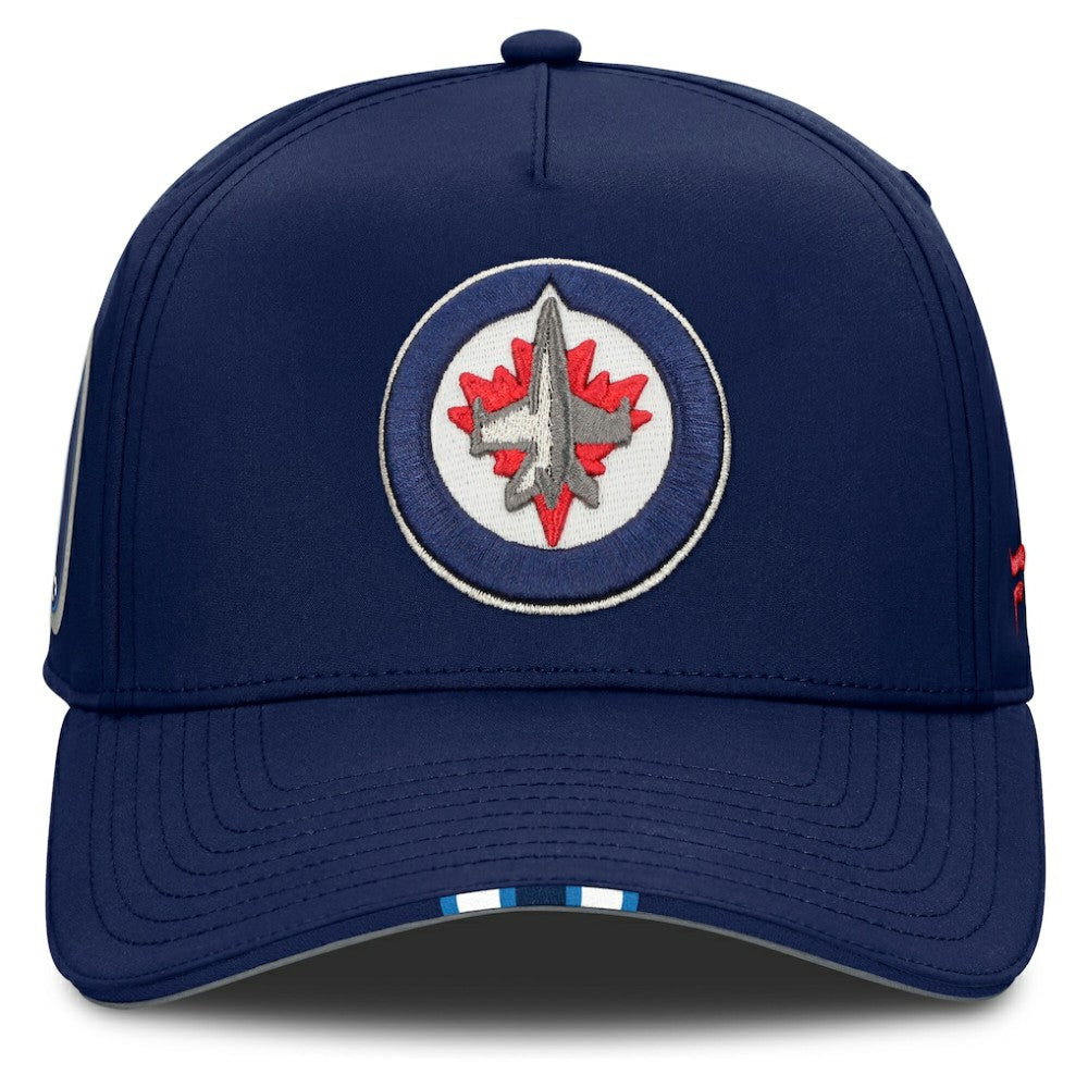 Winnipeg Jets Fanatics 2025 NHL Draft Authentic Pro On-Stage Podium A-Frame Adjustable Hat - Navy - NHL