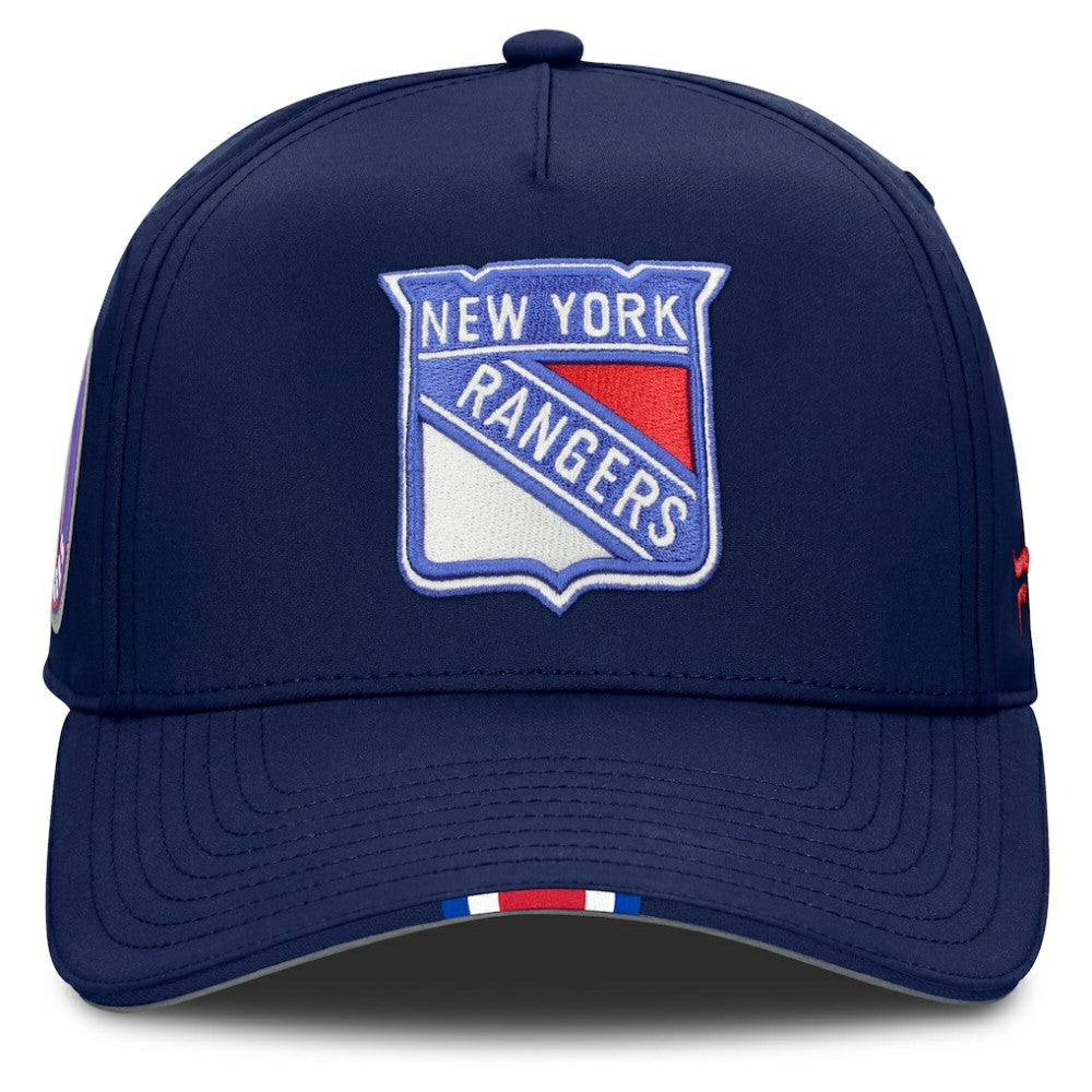 New York Rangers Fanatics 2025 NHL Draft Authentic Pro On-Stage Podium A-Frame Adjustable Hat - Navy - NHL