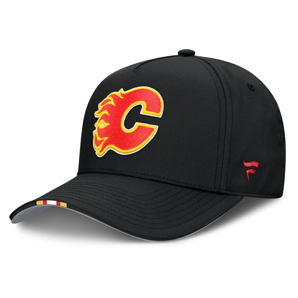 Calgary Flames Fanatics 2025 NHL Draft Authentic Pro On-Stage Podium A-Frame Adjustable Hat - Black - NHL